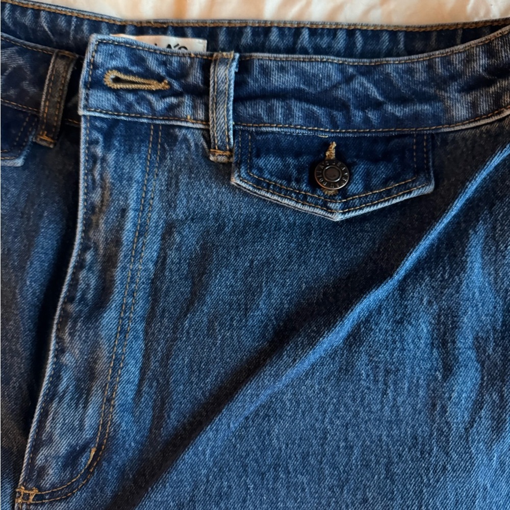 ROLLA'S high waisted flare leg Dark Blue Jeans - Picture 2 of 5
